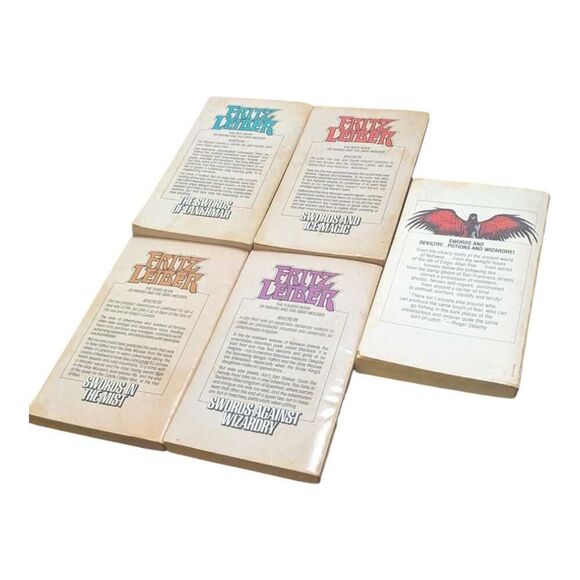 5 Vintage Fritz Leiber Fafhrd & The Gray Mousler Heroes Warriors Paperback Books - Picture 2 of 4